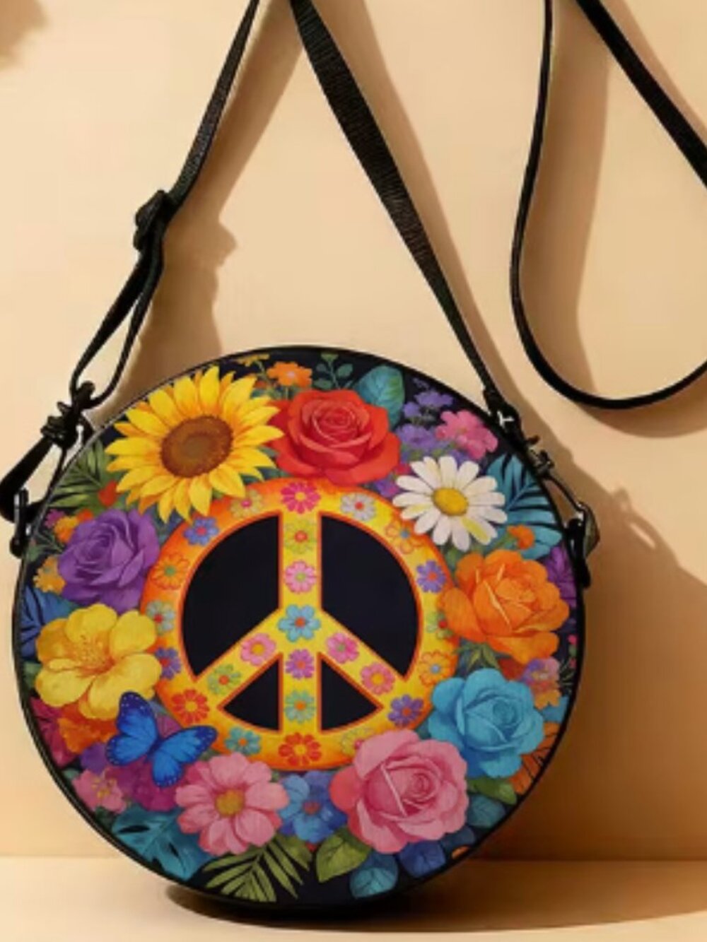 NWT Peace Out Crossbody Convertable Bag